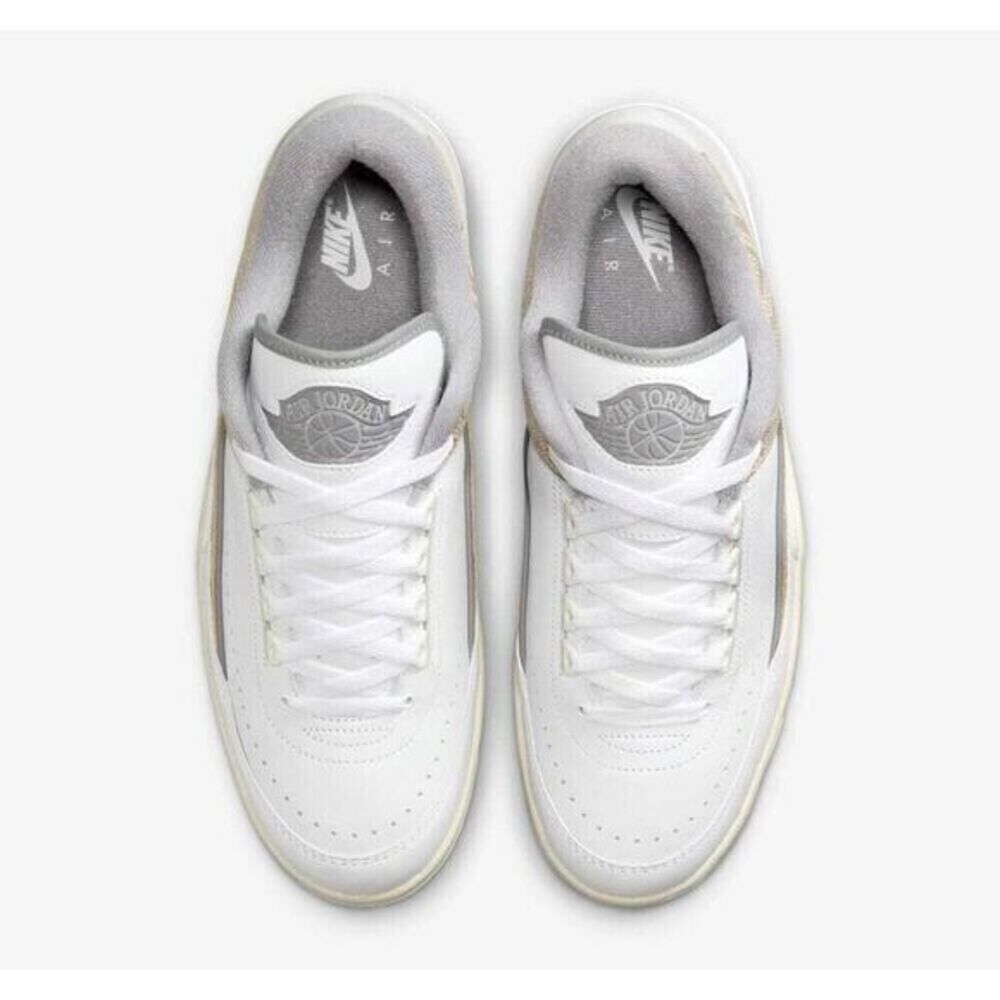 Nike Air Jordan 2 Python Low White/Cement Grey-Sanddrift DV9956-100 Men's SZ 7.5 - Picture 4 of 4